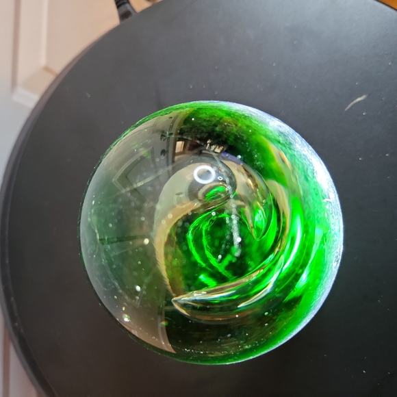 Glass Swirl Paperweight Magmum Vintage 4" - Picture 6 of 10